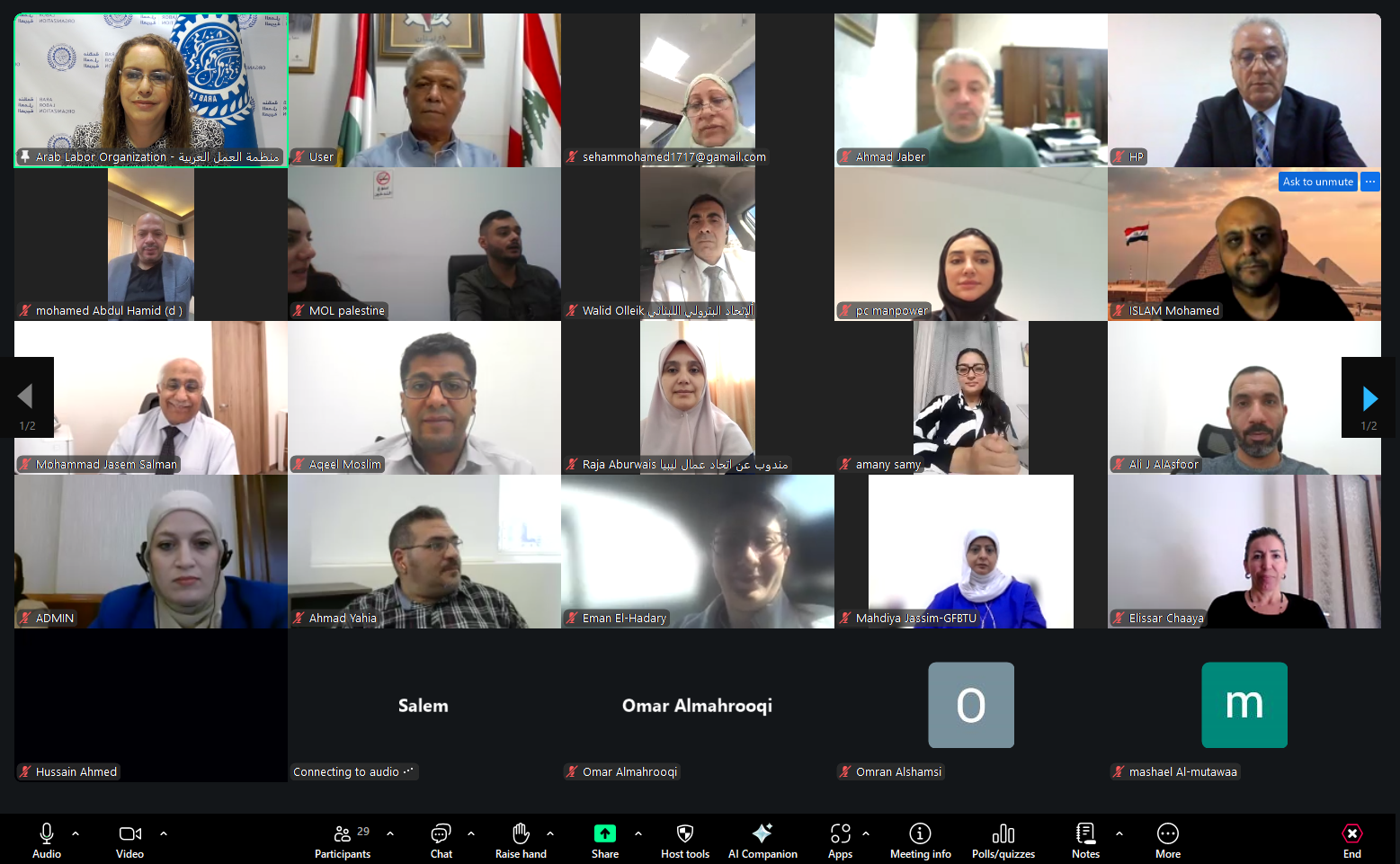 منظمة العمل العربية تبحث في ندوة تفاعلية "الاقتصاد الرقمي ومستقبل المشروعات الصغيرة والمتوسطة"